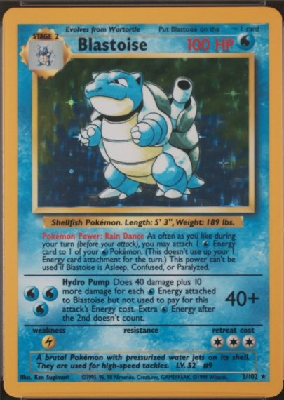 Blastoise Stage Error / No Stage Blastoise example