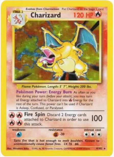 Charizard Base Set (No Damage)