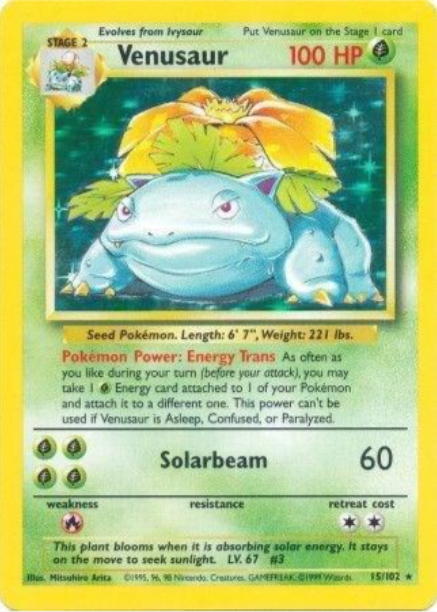 Venusaur Base Set (No Damage)