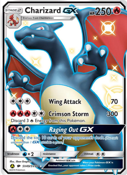 Charizard GX Hidden Fates (NM)