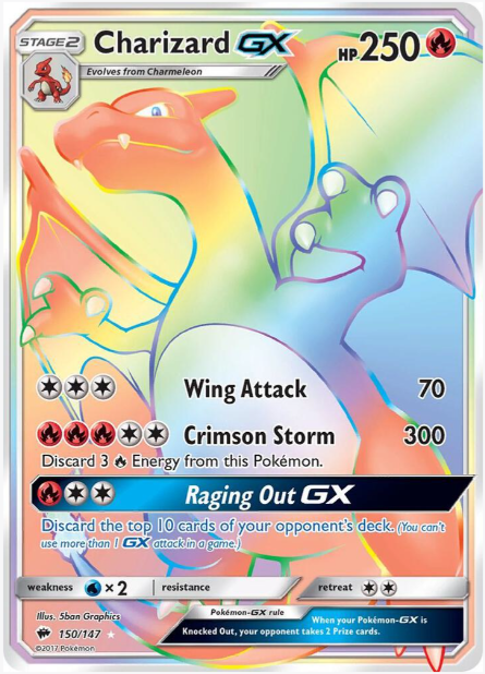 Charizard GX Burning Shadows (NM)